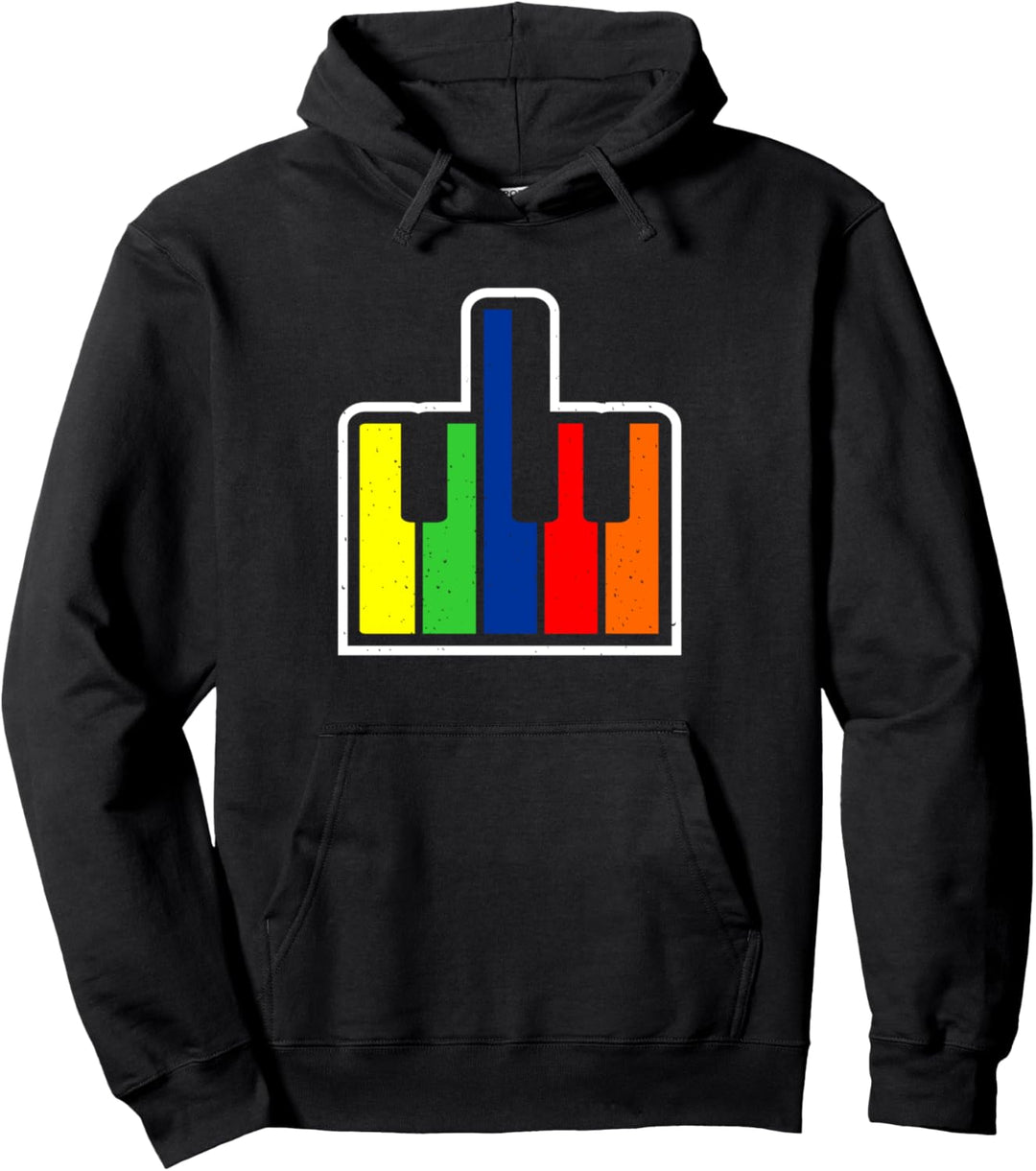 Klavierspieler Klavier Tasten Pullover Hoodie