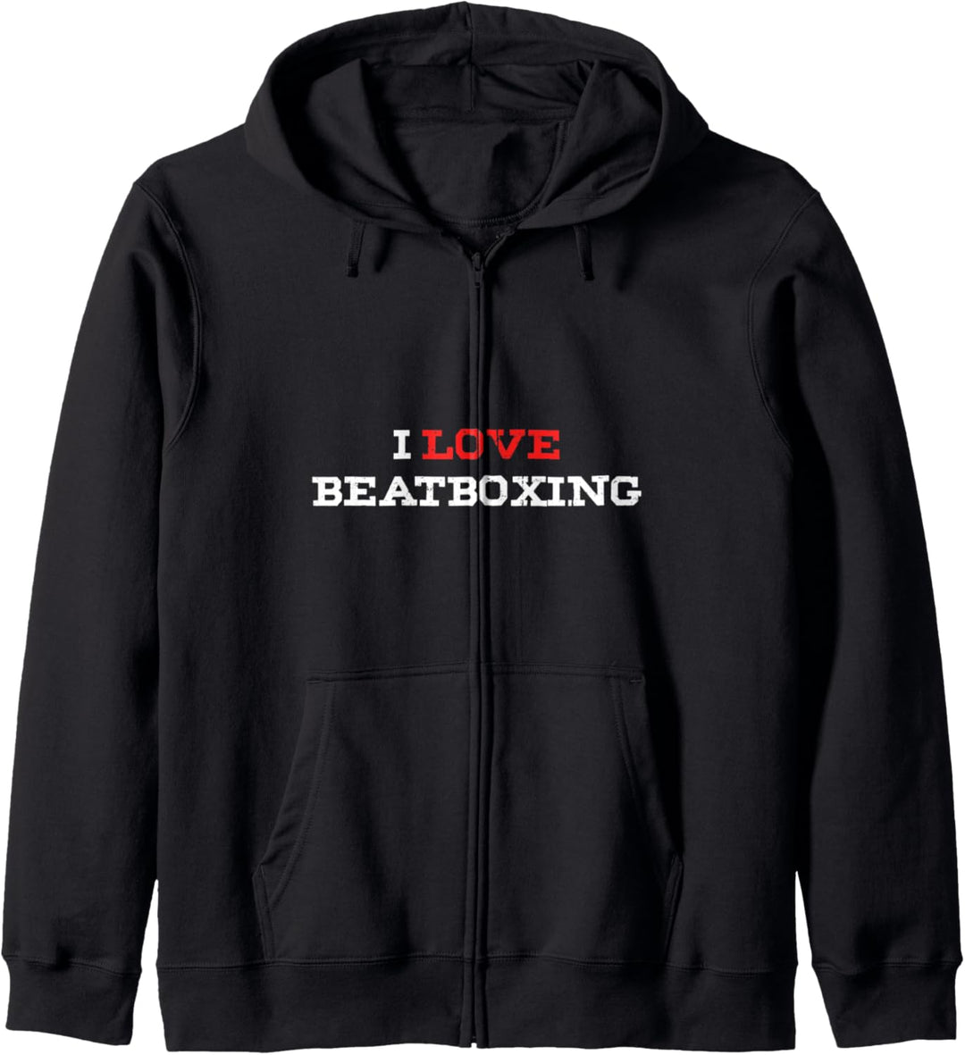 Ghetto Rap Sänger Hiphop Beatbox Cooler Beatboxer Künstler Kapuzenjacke