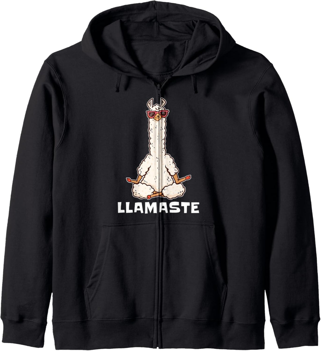 Llama Meditating Yoga Llamaste Kapuzenjacke