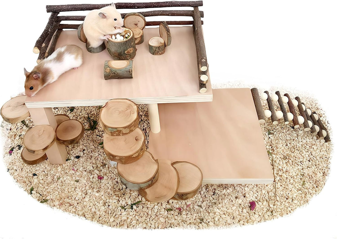 Hamster Spielzeug, Meerschweinchen Spielzeug, Kaninchen Zubehör, Kaninchen Spielzeug für Hamster Mee