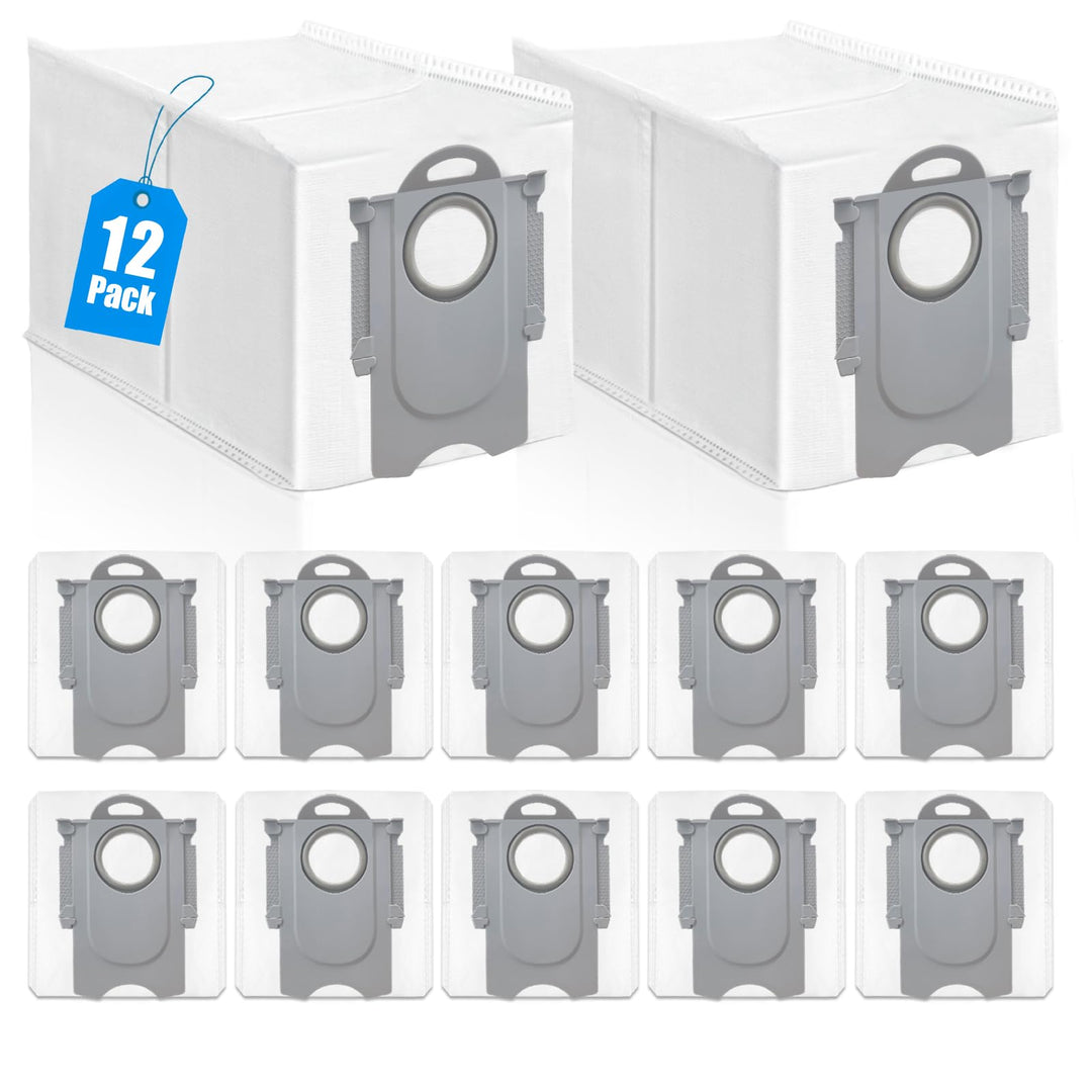 12 Stück Staubbeutel für Roborock QV 35A/Qrevo S5V/QV35S/Q Revo/Saros 10R/Saros10/Q Revo S/Qrevo Pro