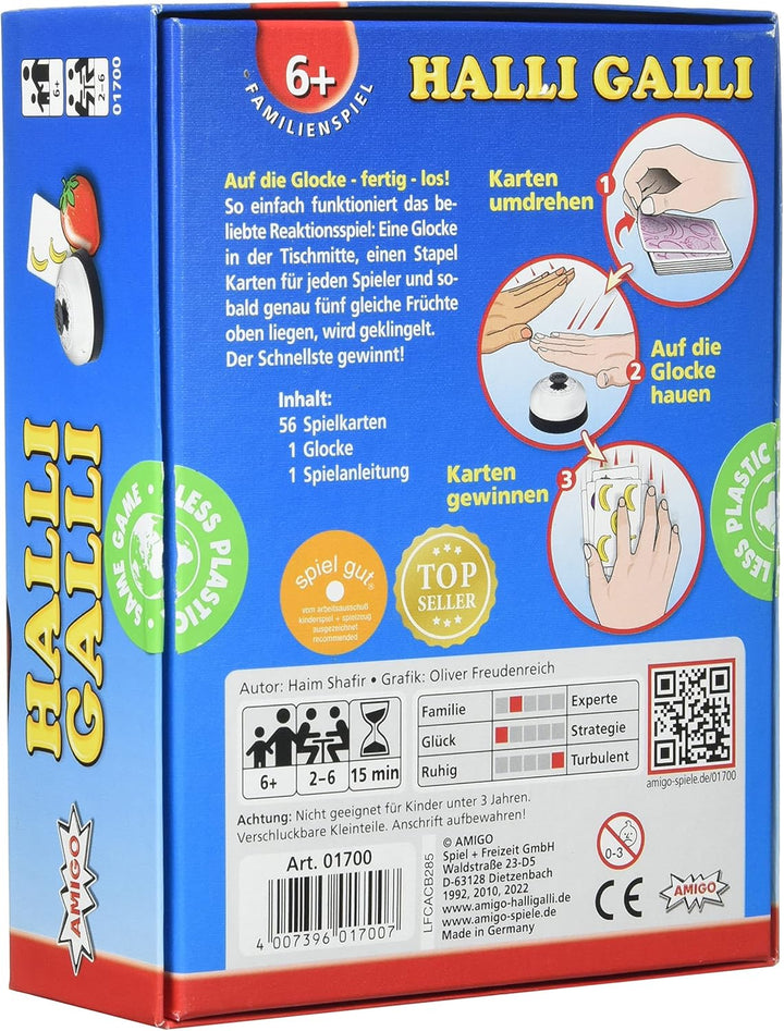 AMIGO 02050 – Zauberberg, Kinderspiel des Jahres 2022 & Spiel + Freizeit 1700 Halli Galli. Auf die G