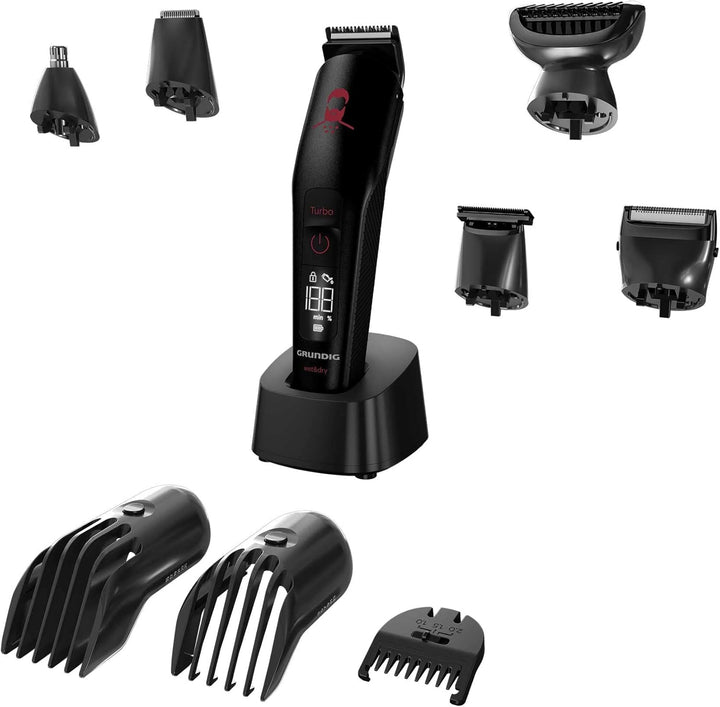GRUNDIG MGK 9030 ProClub Multihaarschneideset, BeardCare Sensor, Wet & Dry Nutzung, Mit Li-Ion Akkut