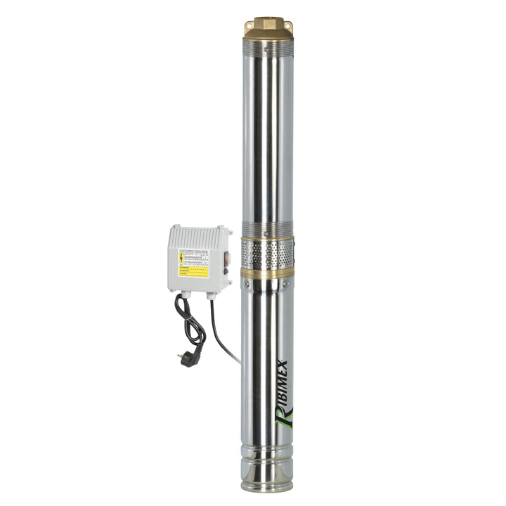 Ribiland - Tauchpumpe Edelstahl 750 W 230 V, 95 m mit Schalttafel, tauchbar 40 m unter Wasser – PRPG