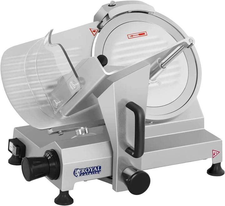 Royal Catering Aufschnittmaschine Allesschneider Brotschneidemaschine RCAM-250 (48 x 38 x 37 cm, 150