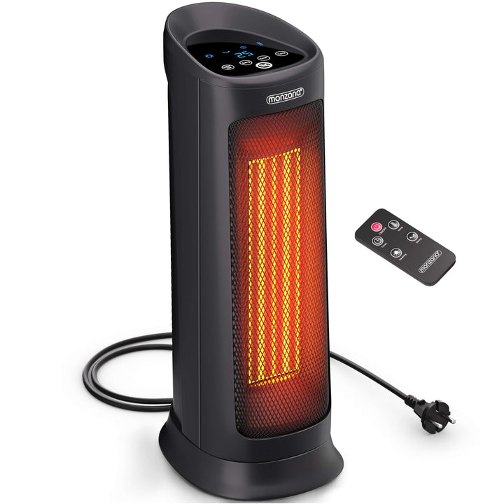 Monzana® Keramik Heizlüfter 2000W 4 Betriebsmodi 15-40°C Energiesparend 120° Oszillation Timer Leise