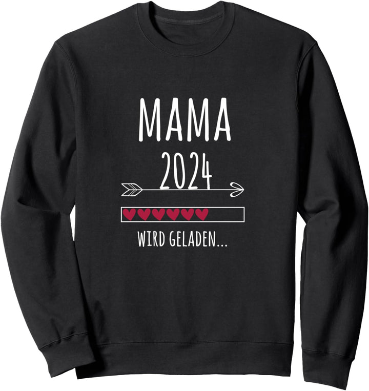 werdende Mama 2024 wird geladen Schwangerschaft Sweatshirt