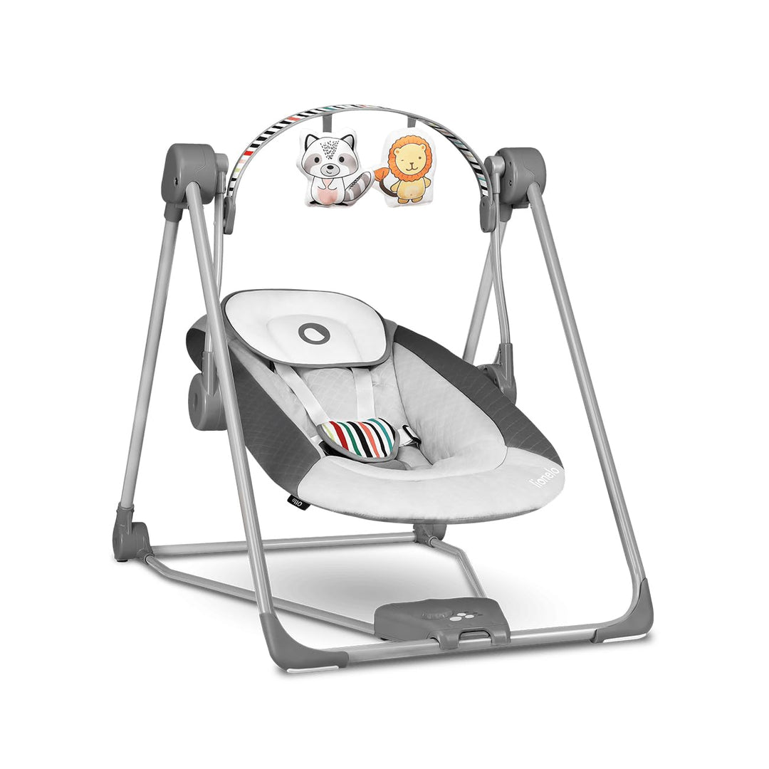 LIONELO Otto Baby Wippe, Baby Schaukel, Spielbogen mit interaktiven Spielzeugen, 5 Schaukel Geschwin