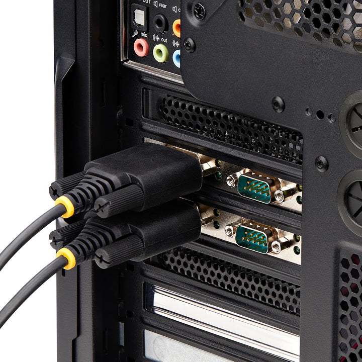 StarTech.com 4-Port Serielle PCIe Karte, Quad-Port PCI Express zu RS232/RS422/RS485 DB9 Serielle Kar