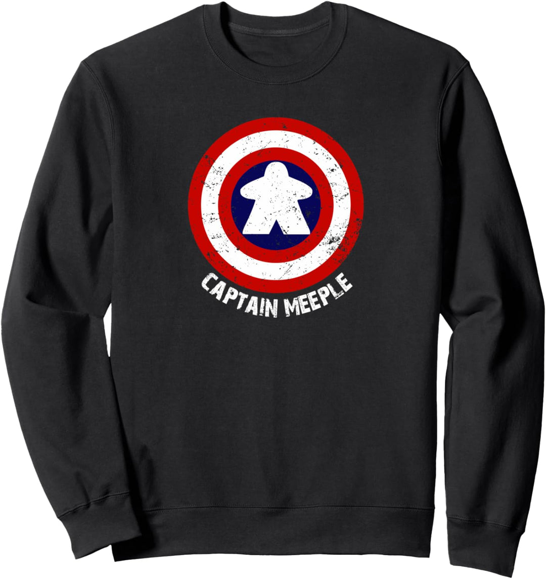 Captain Meeple | I Love Brettspiel Night | Tischspiele Sweatshirt