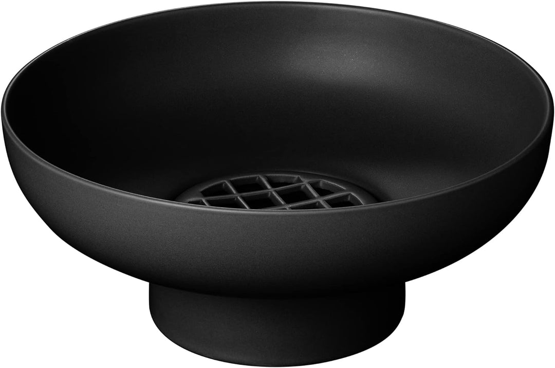 blomus Vase -MIYABI- Farbe Black Blumenvase für Dekoration Keramik Grösse M (66627) M Schwarz, M Sch