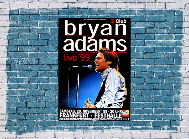 Bryan Adams - Don't Give Up, Frankfurt 1999 » Konzertplakat/Premium Poster | Live Konzert Veranstalt