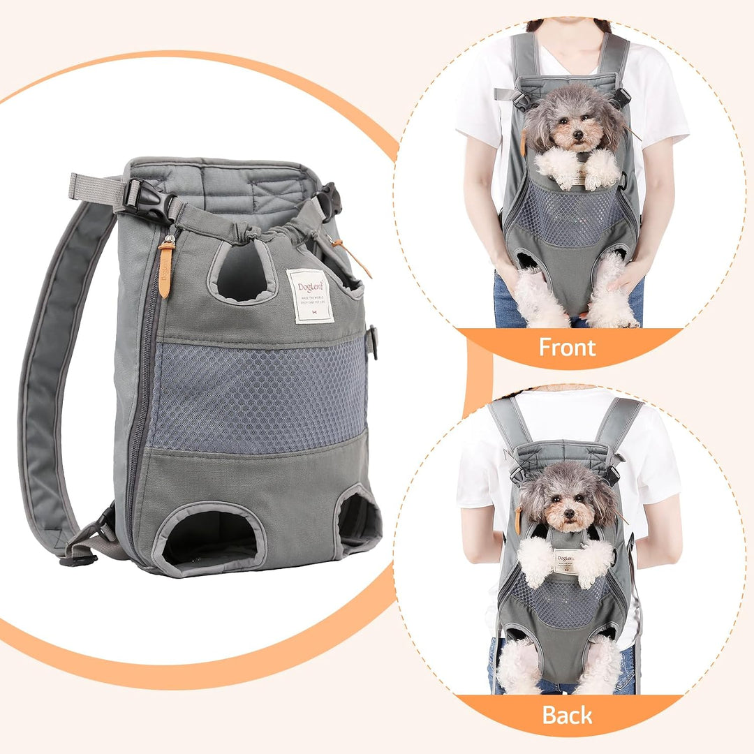 Hundetragerucksack, Haustier-Fronttragerucksack, Beine, Brusttrage für kleine, mittelgrosse Hunde, f