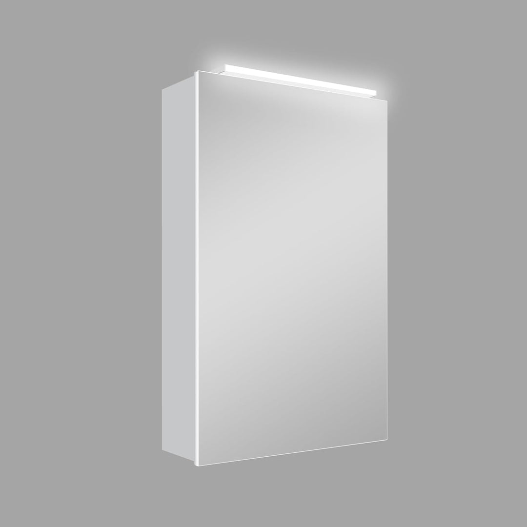 Talos 50052 Mirage LED Spiegelschrank- Lichtfarbe 4200K - Aluminiumkorpus - 40x 60 cm, Silber, 40 x