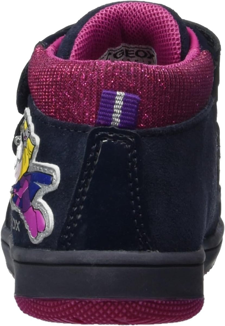 Geox Baby-Mädchen B New Flick Girl E Sneaker, Blau (Navy), 22 EU