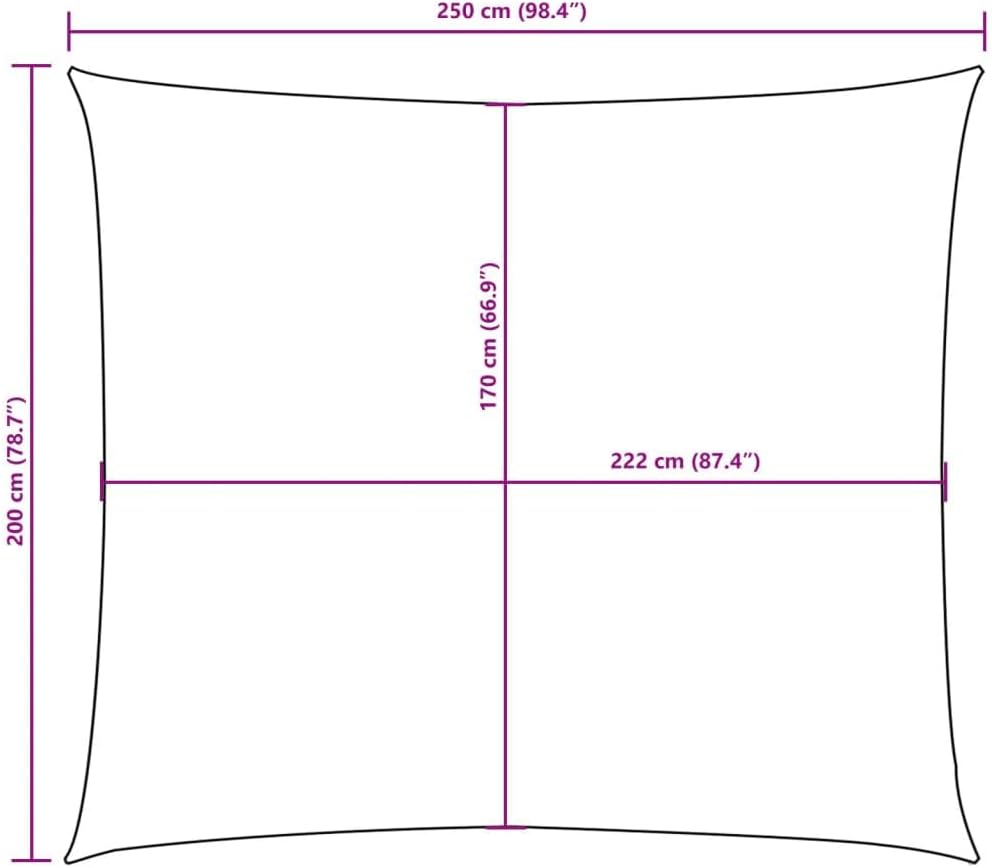 vidaXL Sonnensegel Wasserfest Sonnenschutz Windschutz Sonnendach UV Schutz Garten Terrasse Balkon Ox