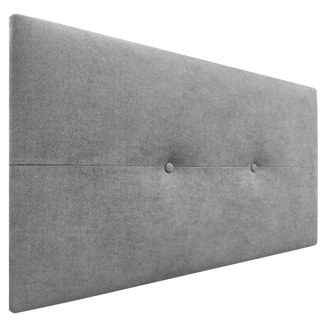 DHOME Kopfteil aus Kunstleder oder Stoff AQUALINE Pro Kopfteil Polsterkopfteil Luxusbett (Stoff Grau