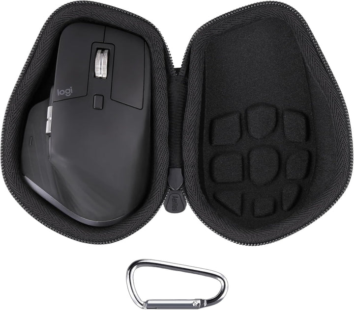 Aenllosi Hartschalen-Schutzhülle für kabellose Logitech MX Master 4/3/3S/2S-Maus, Schwarz (nur Hülle
