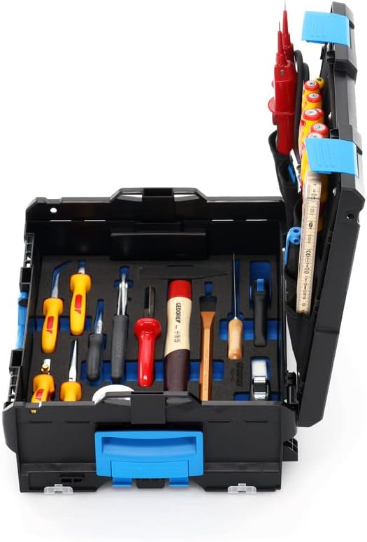 GEDORE Werkzeugkoffer L-BOXX 136, Set 36-teilig, gefüllt, Werkzeug für Elektriker, im Kunststoffkoff