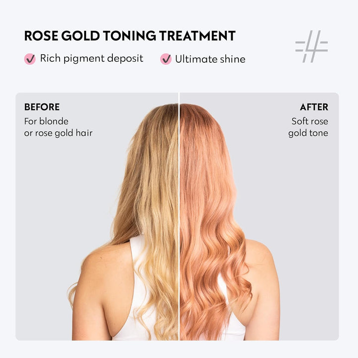 Four Reasons Farbmaske Tönende Pflegespülung Rose Gold Farbe 200 ML - Pigmentiertes Pflegespülung fü