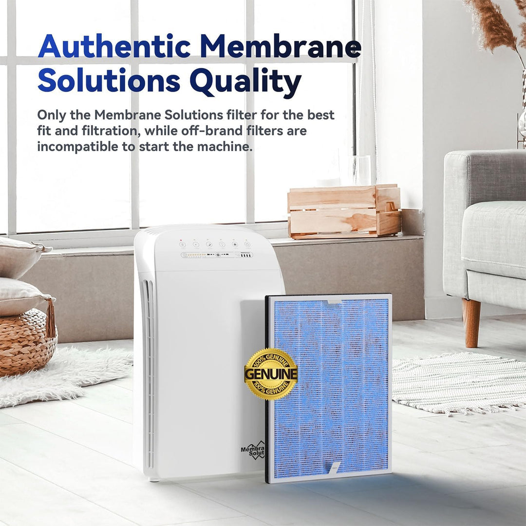 Membrane Solutions MSA3/MSA3S Original-Luftreinigerfilter-Ersatz, verbesserter 4-in-1-HEPA-Filter mi