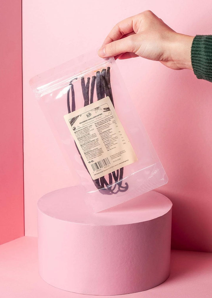 KoRo - Bourbon Vanilleschoten 35 g - 100 % echte Bourbon Vanille aus Madagaskar besonders Lecker zum