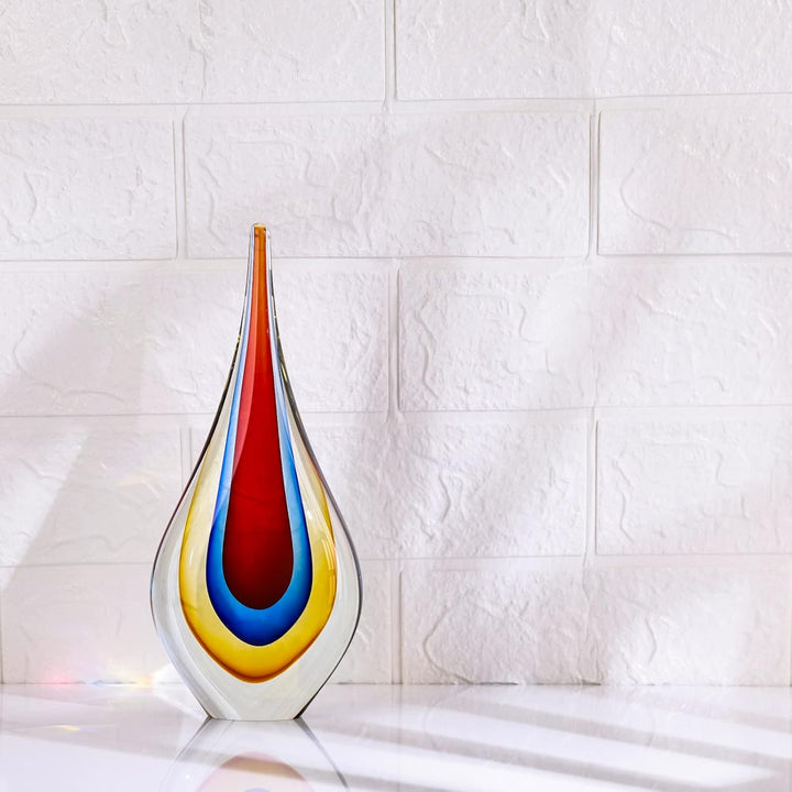 LCCCK Handgefertigte Murano Glas Skulpturen - Elegante Glaskunst Figuren Deko für Wohnzimmer, Fenste