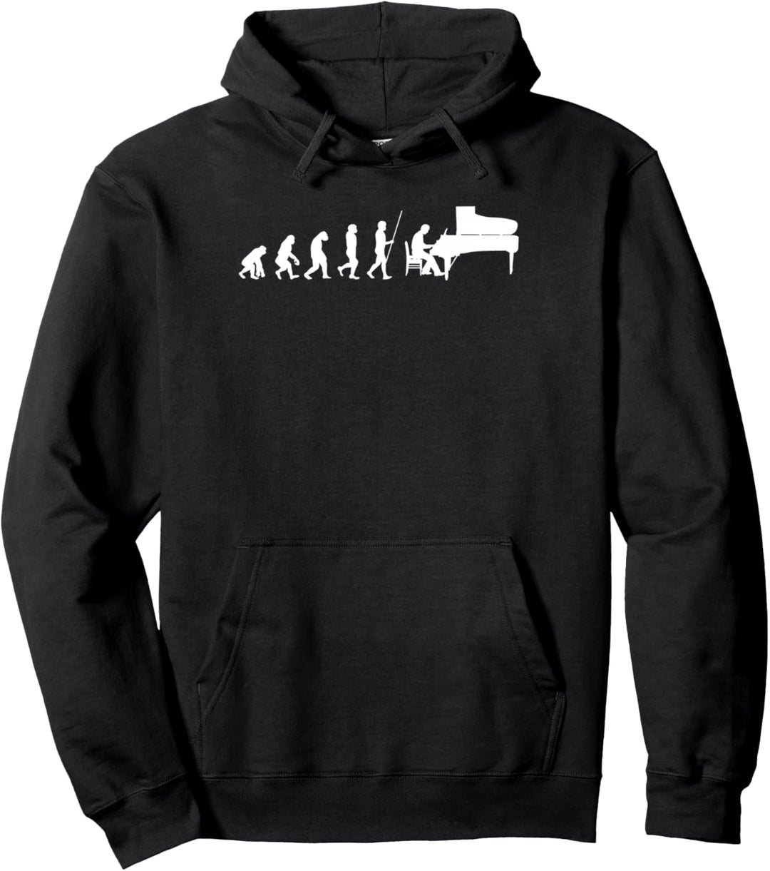 Evolution Klavierspieler Pianist | Geschenk Klavier Piano Pullover Hoodie