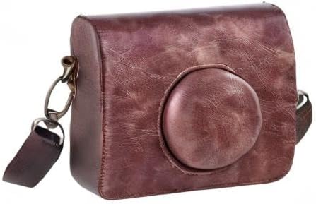 Rieibi Mini EVO Kameratasche, Retro PU Leder Hülle Schutzhülle für Fujifilm Fuji Instax Mini EVO Sof