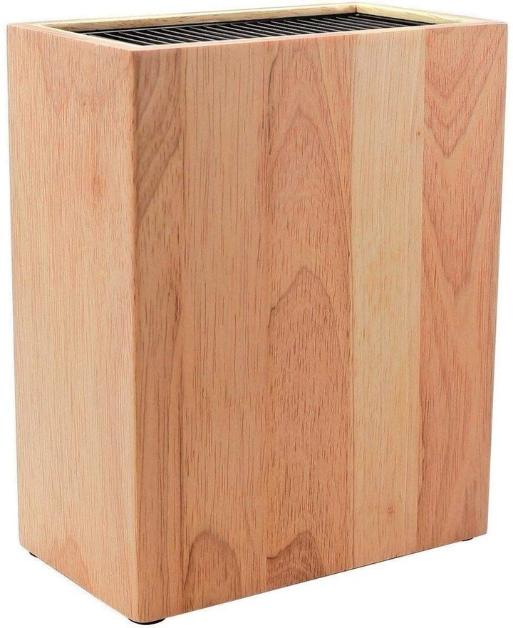 Rockingham Forge Leeres Messerblock, Kautschukholz, 18.5 x 10.5 x 22.5 cm, aufrecht, Leeres Messerbl