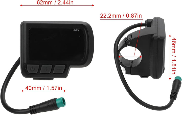 EN06 E-Bike Display Ersatz LCD Bildschirm für Elektrofahrräder Robuste Ausführung mit Schutzfunktion