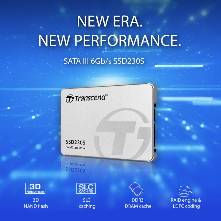 Transcend SSD230S 2TB SATA III 6Gb/s SSD, Read/Write up to 560/520 mb/s with DRAM Cache TS2TSSD230S,