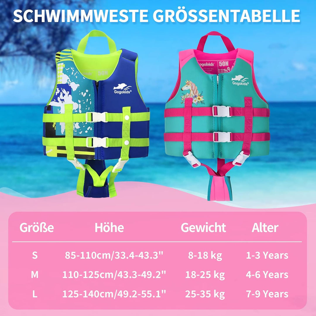 Gogokids Kinder Schwimmweste Float Jacket – Kleinkind Badeanzug Assist Bademode Schwimmtraining Auft