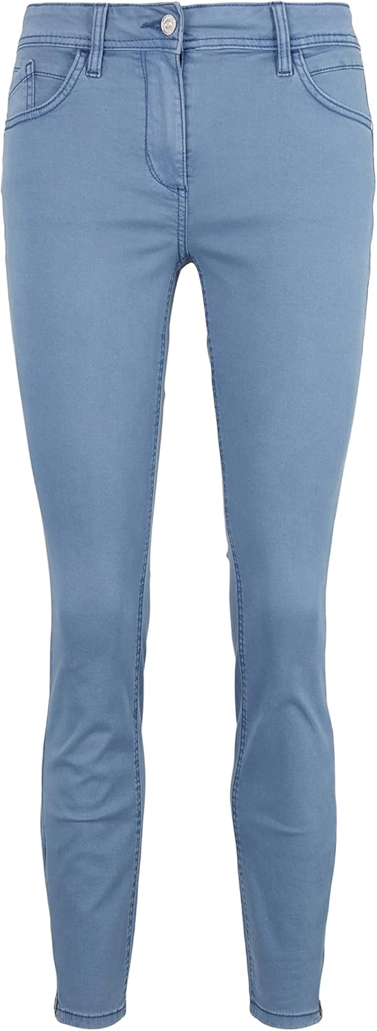 TOM TAILOR Damen Alexa skinny fit trousers, 36W / 30L 10904 - Stormy Sea Blue