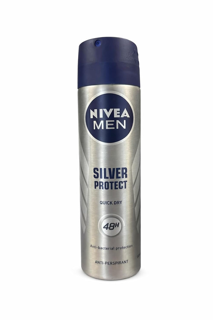 Nivea MEN Silver Protect Anti-Transpirant Antibakterial Deo 150ml - 6 Stück pro Pack