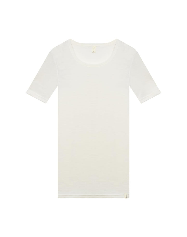 DILLING Damen T-Shirt aus Merinowolle 34 Natur, 34 Natur