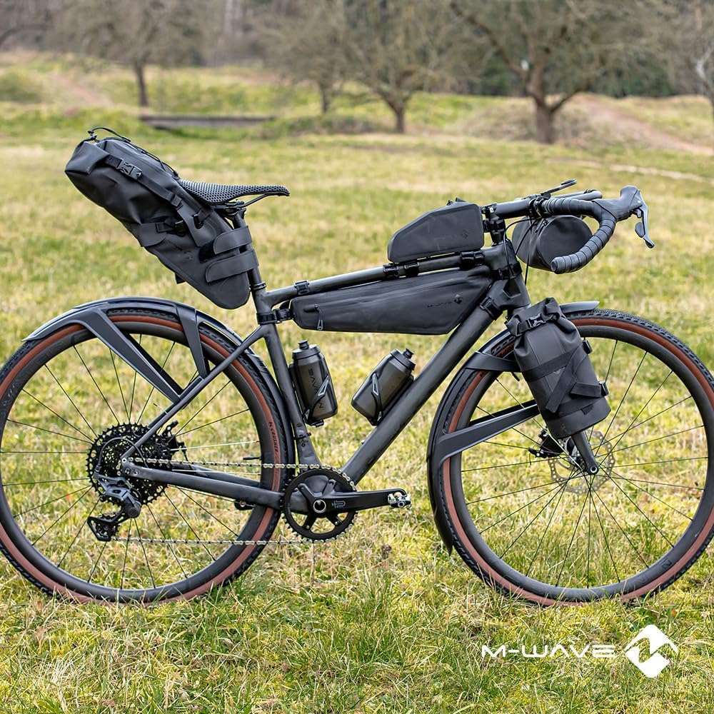 M-Wave Satteltasche Rough Ride II Saddle L Fahrradtasche Sattel, Schwarz
