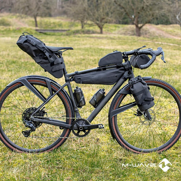 M-Wave Satteltasche Rough Ride II Saddle L Fahrradtasche Sattel, Schwarz