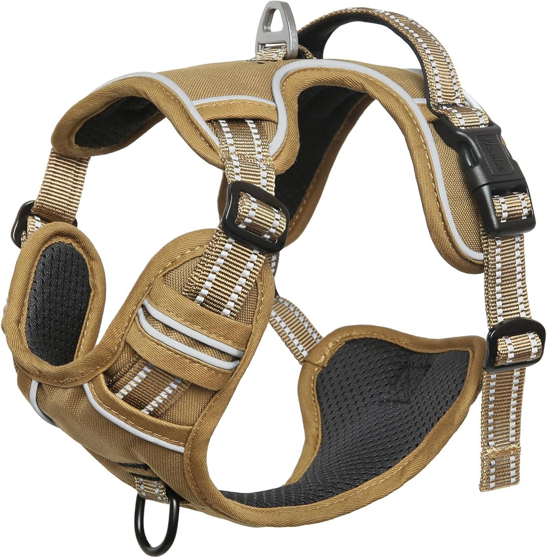 HEELE Hundegeschirr, Hundegeschirr Mittelgrosse Hunde mit Griff Reflektierend Hundegeschirr Gepolste