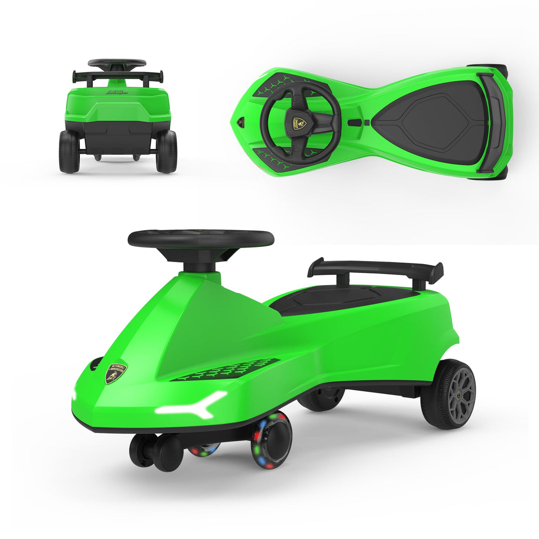 Rutschauto für Kinder ab 3 Jahren, TwistCar Wiggle Car Wackelauto Rutschfahrzeug mit Leuchtrollen, M