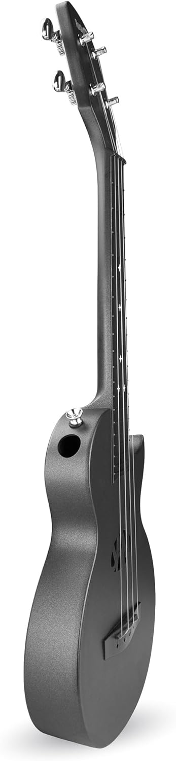 RockJam Carbon Fibre Ukulele with Case schwarz, schwarz