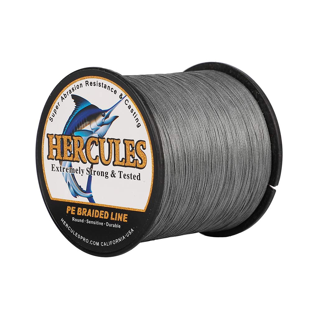 HERCULES Super Cast 100m - 2000m Yards Geflochtene Angelschnur 10lb - 300lb Test für Salzwasser Süss