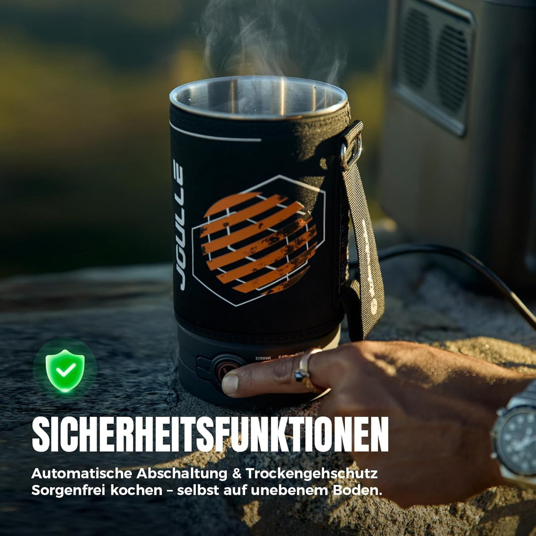 Wasserkocher, Tragbarer Wasserkocher für Kaffee und Tee, Mini-Teekessel aus Edelstahl 304, 240V, Sch