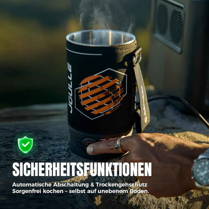 Wasserkocher, Tragbarer Wasserkocher für Kaffee und Tee, Mini-Teekessel aus Edelstahl 304, 240V, Sch