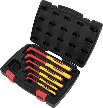 Hex Key Set 6pc Extra-Long VDE 1 Red, 1 Red