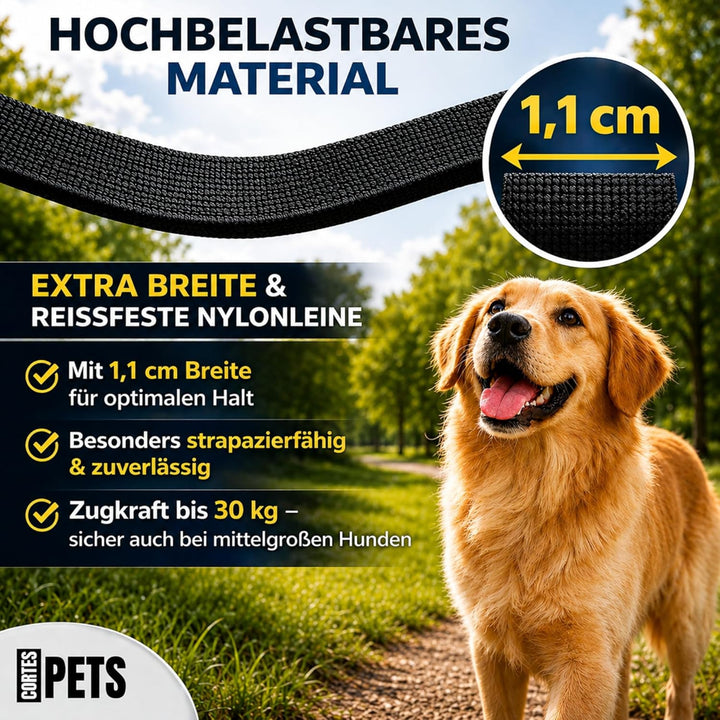 Rollleine Hundeleine 5m 8m für mittelgrosse & kleine Hunde - leicht & robust - ausziehbar mit Bremsk