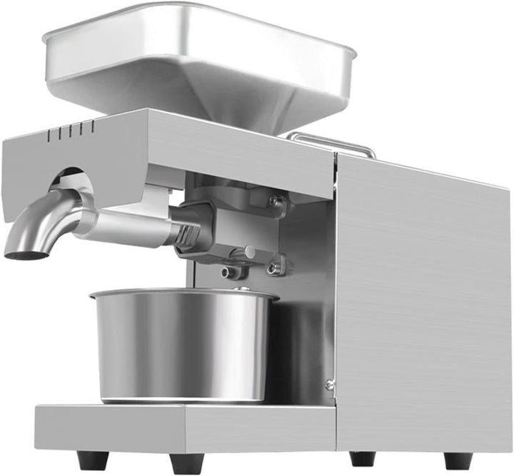 600W Edelstahl Automatische Heiss- und Kaltölpresse, Automatische Ölpresse 200℃ Erdnuss-Ölpresse mit