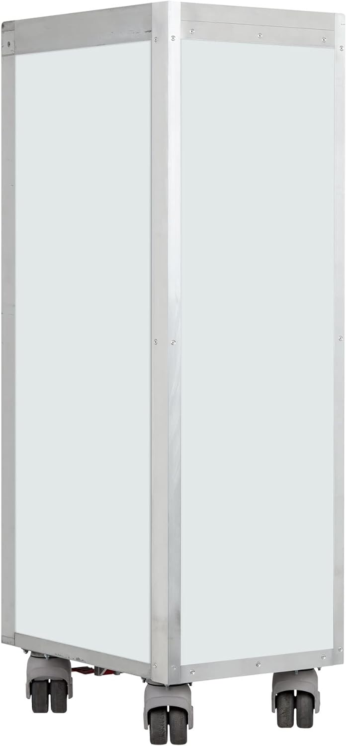 Bartrolley Uni Airlinegrau inkl. LED Fachboden, Barbrett & Glasfachboden, Gebrauchter Trolley aus de