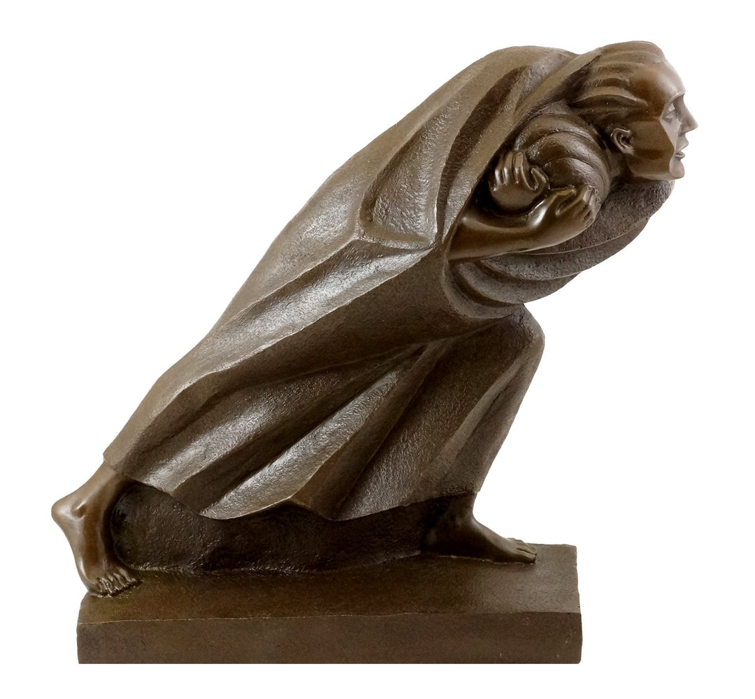 Der Flüchtling (1920) - Ernst Barlach Skulptur Kaufen - Deutscher Expressionismus - Bronzefigur - Wo
