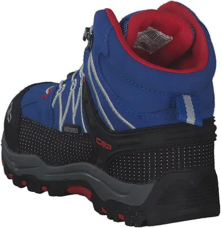 CMP Kids Rigel Mid Shoe Wp Trekking-&amp; Wanderschuhe, Cobalto Stone Fire, 29 EU